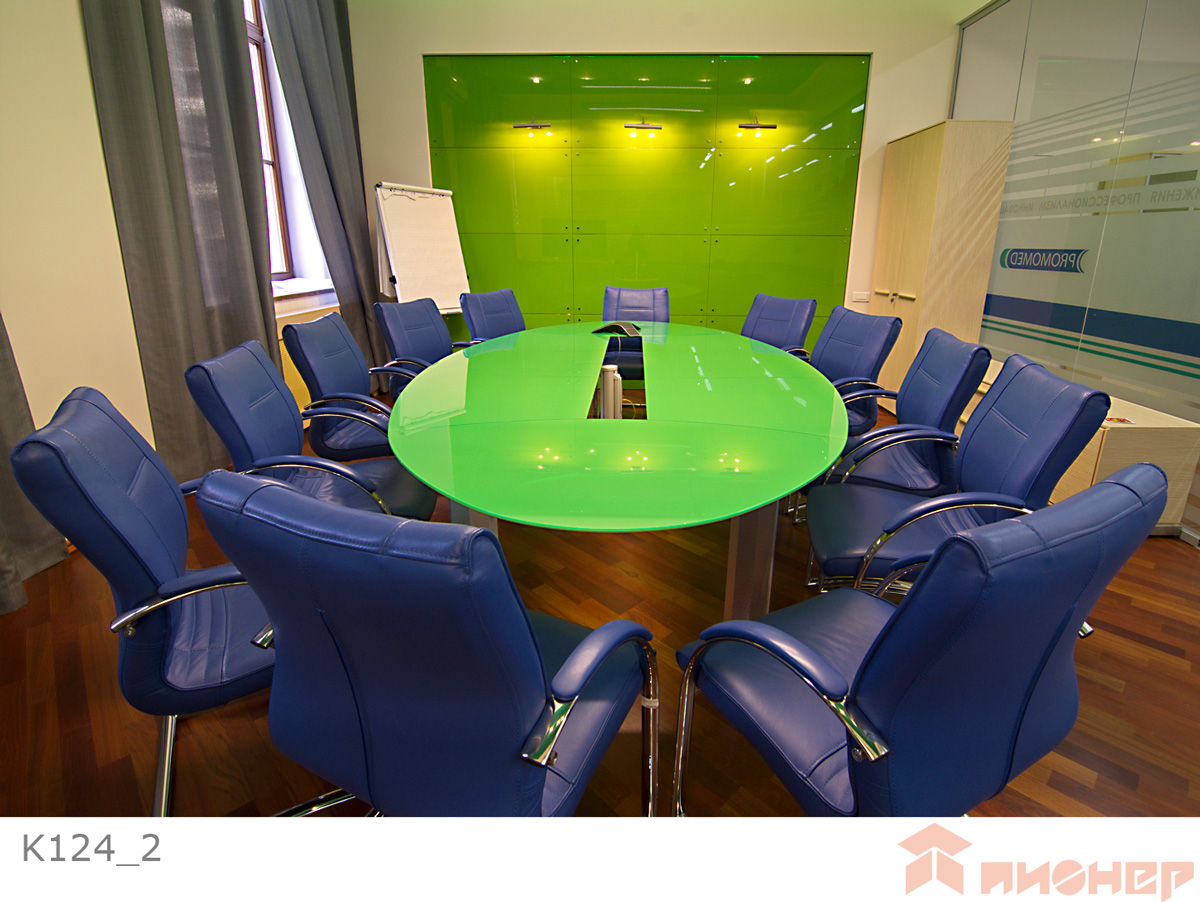 Офисный стол стеклянный для переговоров и конференций. Изготовление в любых цветах включай прозрачный и матовый варианты стекла