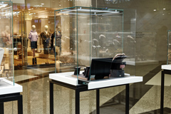 Высокая ювелирная витрина, торговое оборудование для продажи ювелирных изделий, украшений и ценностей