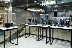 Высокая ювелирная витрина, торговое оборудование для продажи ювелирных изделий, украшений и ценностей