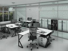 Недорогая серийная мебель в стиле лофт для персонала