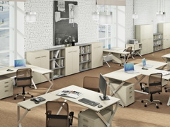 Офисная мебель для персонала в стиле Лофт на стальном каркасе эконом цены