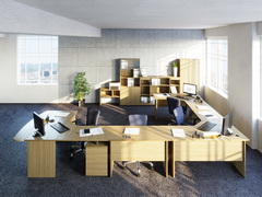 Качественная офисная мебель серии  «Вуд» для сотрудников  от производителя в Москве недорого