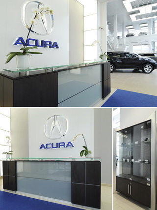 Мебель для автосалона «Акура»