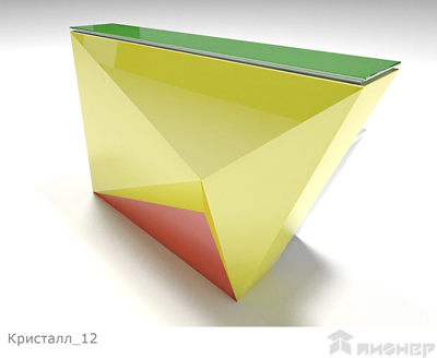 Оригинальная стойка-ресепшн «Кристалл»