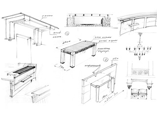 Эскизы офисной мебели