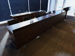 Столы президиума с трибуной для конференц зала