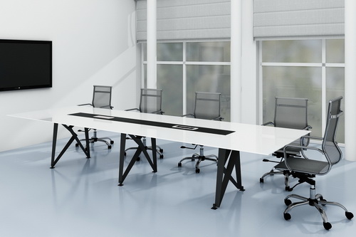 Регулируемые подпятники с большим диапазоном высоты на опорах стола позволяют безупречно выровнять длинные столы, даже если у Вас сильно кривой пол.