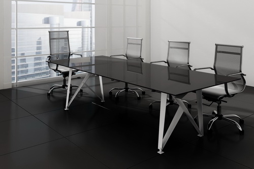 Элегантный и стильный стол переговоров. Несмотря на кажущуюся воздушность очень устойчив и способен выдержать нагрузку более 100кг.