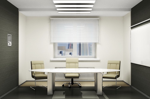 Стол со стеклянной столешницей создаст в переговорной комнате ощущение легкости и изысканности.