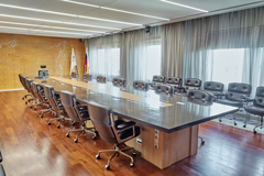 Стол для переговоров из искусственного камня для переговоров в конференц зал, дизайн и изготовление